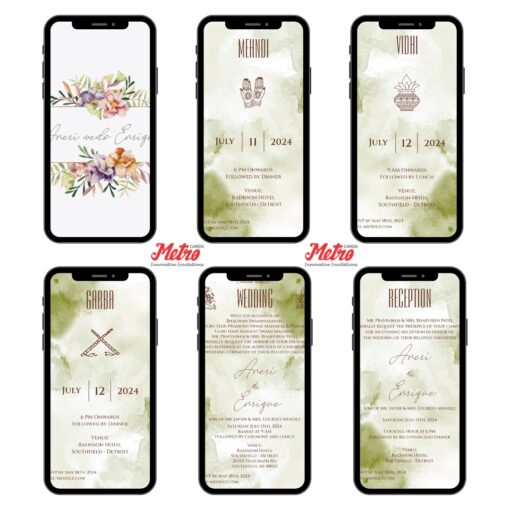Digital Wedding Invitation Cards