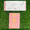 Passport type Wedding Invitation Cards